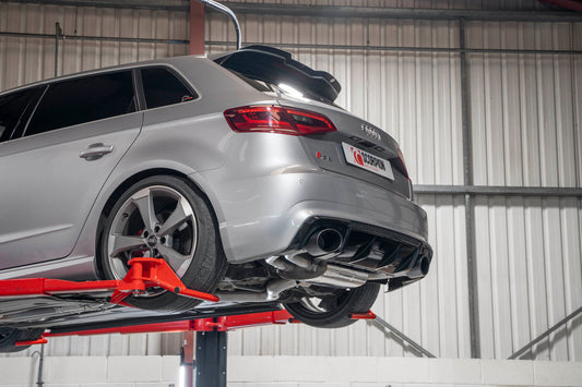 Scorpion SAU107CF Audi RS3 8V Resonated Cat-Back System Without Valves | ML Performance UK UK
