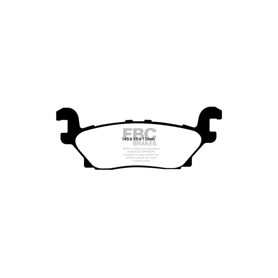 EBC DP61760 Hummer H3 Greenstuff Rear Brake Pads 2 | ML Performance UK Car Parts