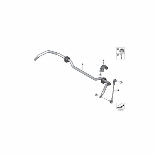 Genuine BMW Mini 31306853914 F45 Stabilizer Front With Rubber Mounting (Inc. 225xe & Cooper SE ALL4) | ML Performance UK Car Parts