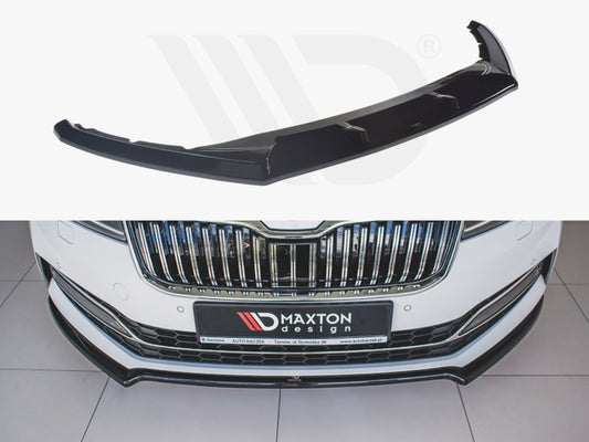 Maxton Design SK-SU-3F-FD2T Front Splitter V.2 Skoda Superb MK3 Fl | ML Performance UK Car Parts