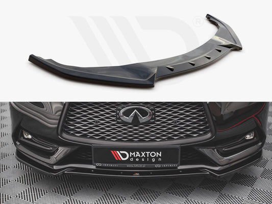 Maxton Design IN-Q60S-2-FD1T Front Splitter Infiniti Q60 S MK2 (2017-) | ML Performance UK Car Parts