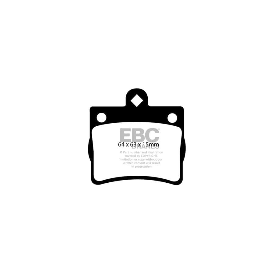 EBC PD06KR263 Mercedes-Benz W202 Greenstuff Rear Brake Pad & USR Disc Kit 2 | ML Performance UK Car Parts