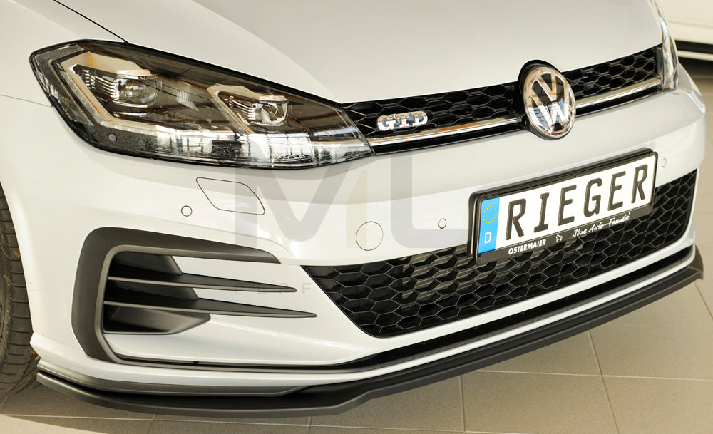 Rieger 00059580 VW Mk7 Golf Front Splitter (GTI, GTD & GTE) 3 | ML Performance UK Car Parts