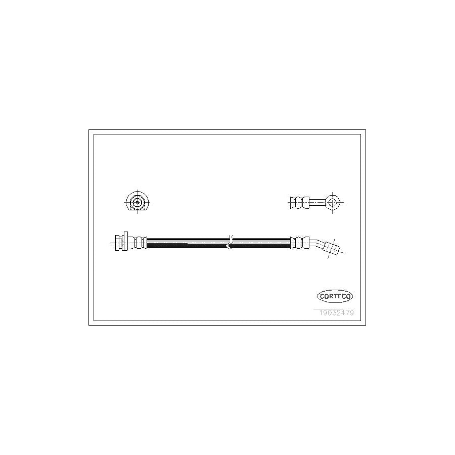 Corteco 19032479 Brake Hose For Mg Mgf Convertible (Rd) | ML Performance UK