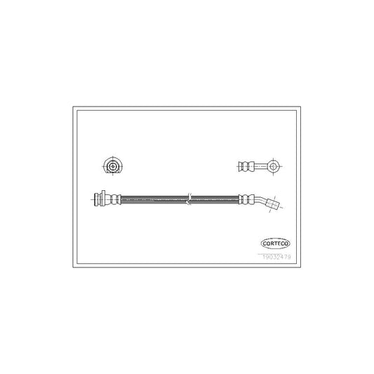 Corteco 19032479 Brake Hose For Mg Mgf Convertible (Rd) | ML Performance UK