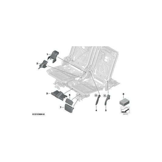 Genuine BMW 52307943347 G07 Trim, Front Top SCHWARZ (Inc. X7 50iX, X7 30dX & X7 M50dX) | ML Performance UK Car Parts