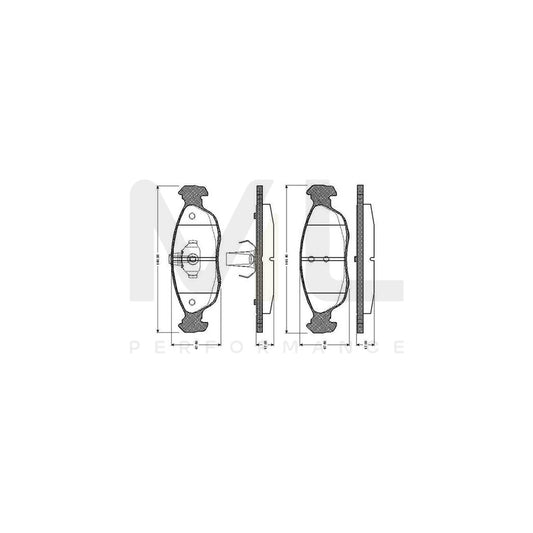 Bosch 0986Tb2026 Brake Pad Set Excl. Wear Warning Contact, With Accessories  | ML Performance Car Parts