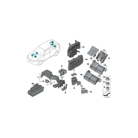 Genuine BMW 61146842532 G20 G29 Batt.Voltage For Jump Start Terminal 1000W LOW (Inc. Z4 30i, M340iX & M340i) | ML Performance UK
