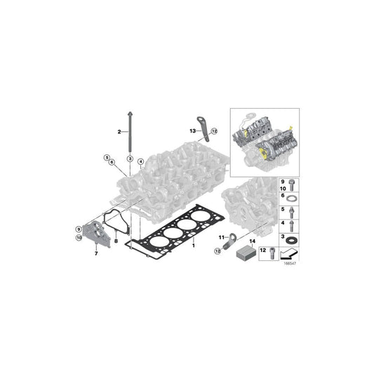 Genuine BMW 11127576665 E72 F02 E71 Shackle (Inc. 550iX, Hybrid 7 & Hybrid X6) | ML Performance UK Car Parts