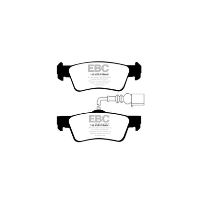 EBC DP21907 VW Greenstuff Rear Brake Pads - ATE Caliper (Inc. Caravelle & Transporter) 2 | ML Performance UK Car Parts