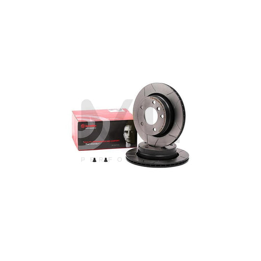 BREMBO MAX LINE 09.7727.75 Brake Disc for BMW 3 Series Internally Vented, Slotted, Coated, High-carbon, with bolts/screws | ML Performance Car Parts