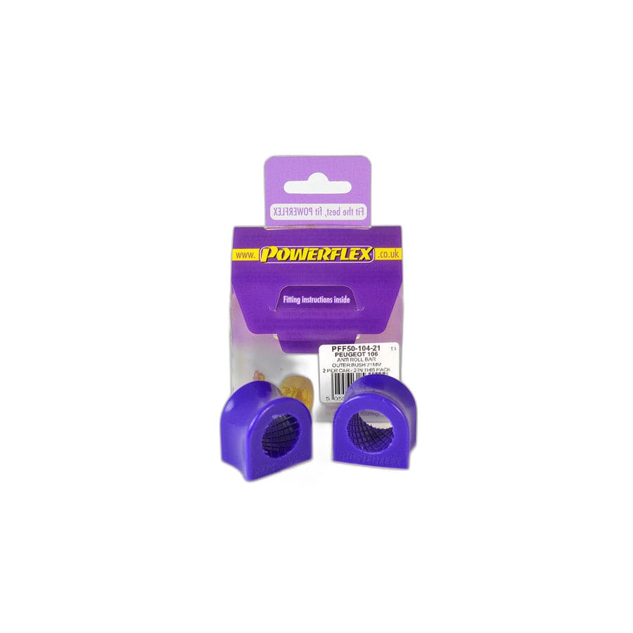 Powerflex PFF50-104-21 Peugeot Citroen Anti Roll Bar Outer Bush 21mm (Inc. Peugeot 106 GTi/Rallye, Saxo, AX) | ML Performance UK Car Parts