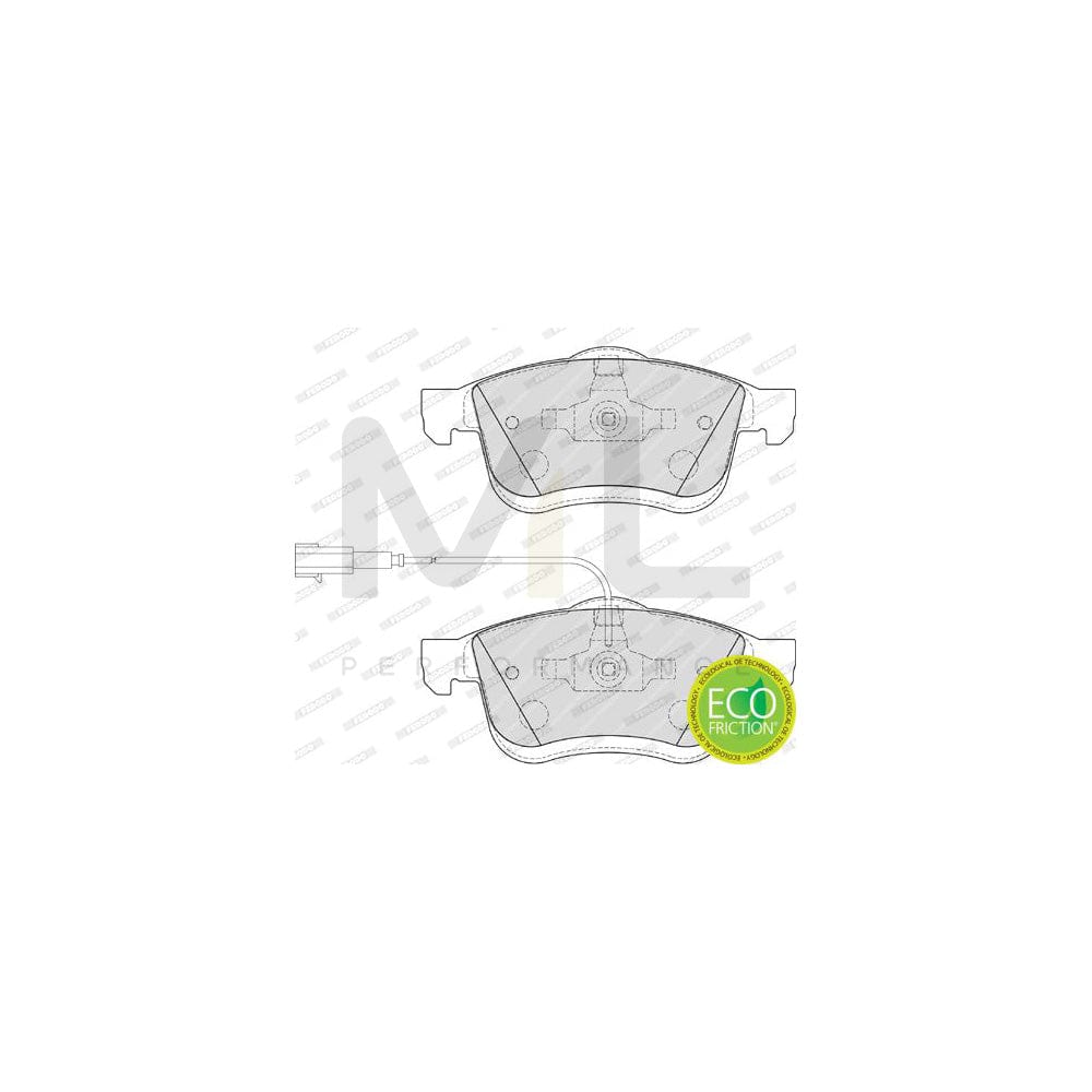 Ferodo Premier Fvr627 Brake Pad Set Not Prepared For Wear Indicator, With Accessories | ML Performance Car Parts