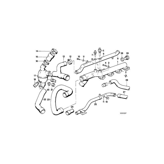 Genuine BMW 11531309756 E30 Water Connector (Inc. 320is & M3) | ML Performance UK Car Parts