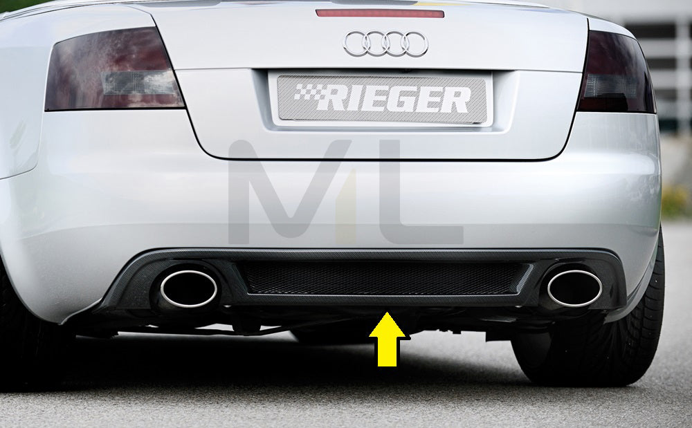 Rieger 00088076 Audi 8H A4 Rear Diffuser 1 | ML Performance UK Car Parts