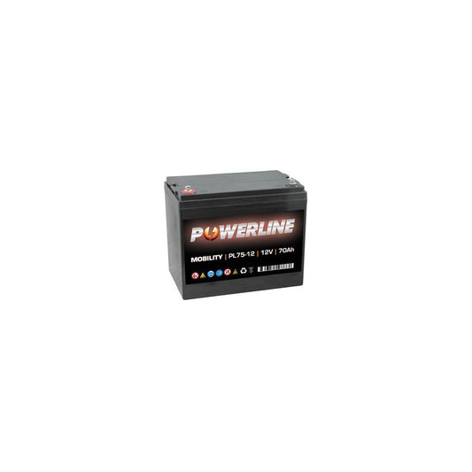 PL75-12 Powerline Mobility Battery 12V 70Ah | ML Performance UK Car Parts