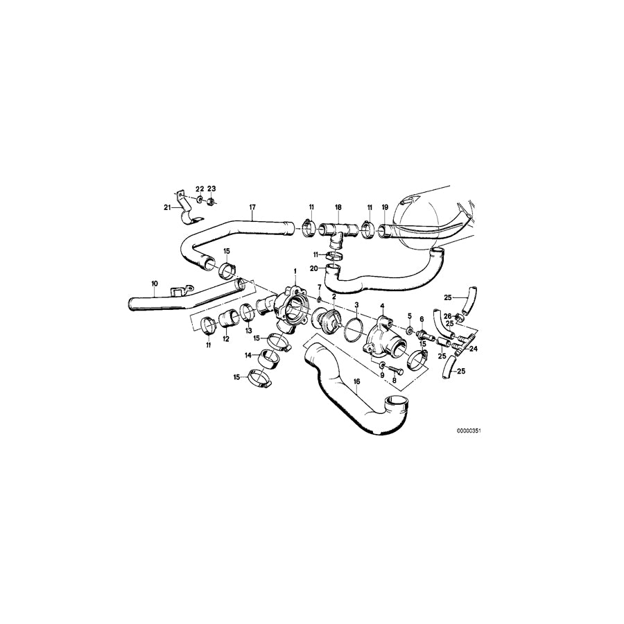 Genuine BMW 11531307324 E28 E24 Distribution Piece (Inc. M635CSi, M5 & M6) | ML Performance UK Car Parts