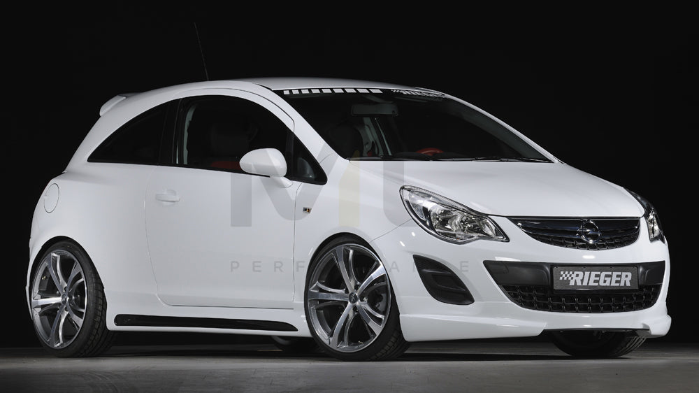 Rieger 00058946 Opel Corsa D Front Splitter 5 | ML Performance UK Car Parts