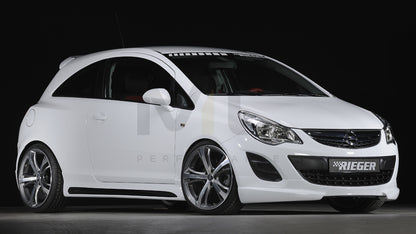 Rieger 00058946 Opel Corsa D Front Splitter 5 | ML Performance UK Car Parts