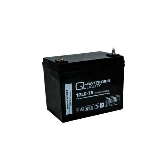 Q-Batteries 12LC75 / 12V 77Ah Lead acid battery Cycle type AGM Deep Cycle VRLA | ML Performance UK Car Parts