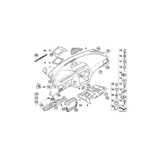 Genuine BMW 51457899722 E63 E64 Trim Panel Foot Controls SCHWARZ (Inc. M6, 650i & 645Ci) | ML Performance UK