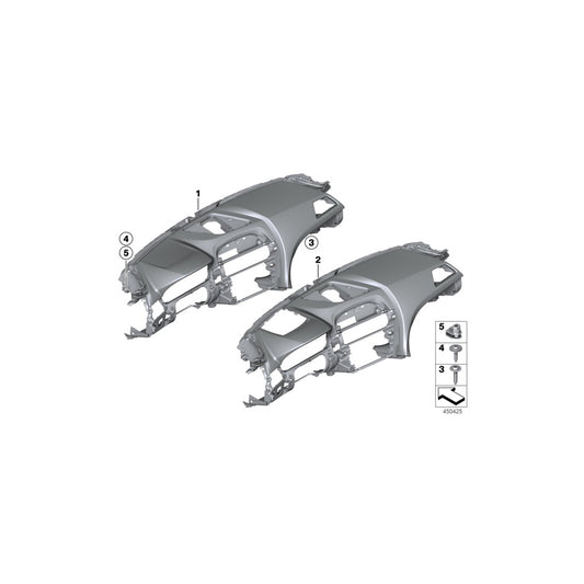 Genuine BMW 51459240774 F12 F06 F13 Trim Panel Dashboard, Leather SCHWARZ (Inc. 640dX, Alpina B6 & 650iX 4.0) | ML Performance UK