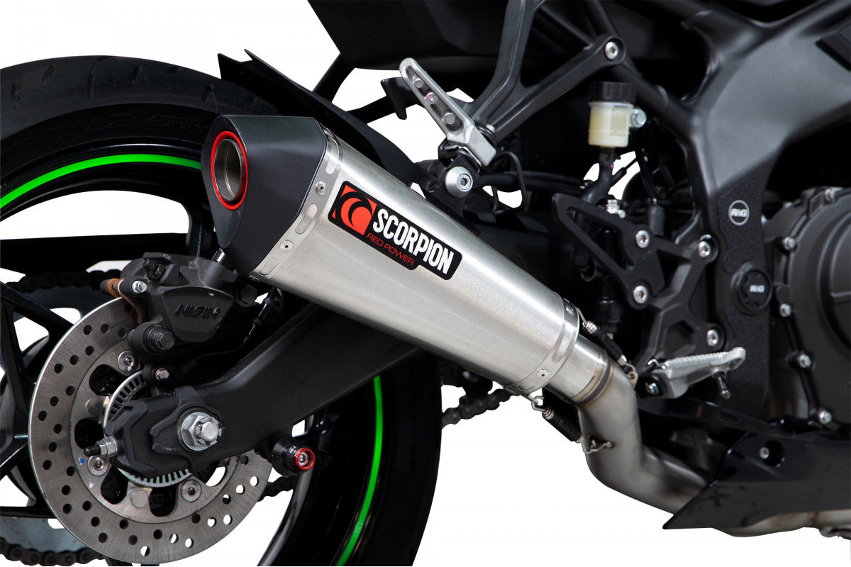 Scorpion RKA141SYSSEO Kawasaki Ninja ZX-25R Serket Taper Full System - Brushed Stainless Steel Sleeve | ML Performance UK UK