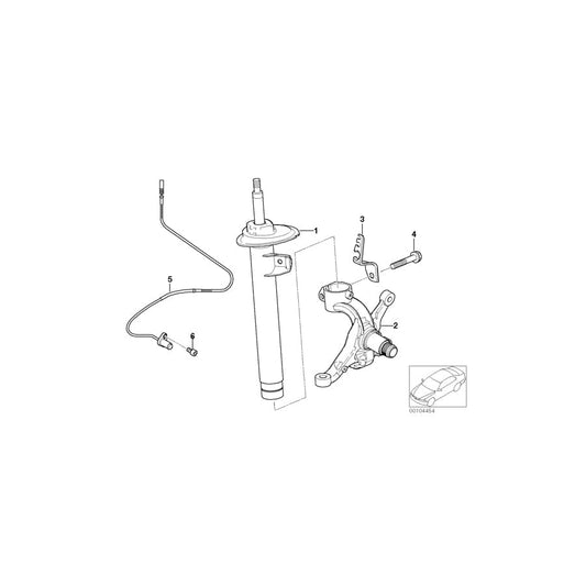 Genuine BMW 31316761893 E85 Left Front Spring Strut (Inc. Z4) | ML Performance UK Car Parts