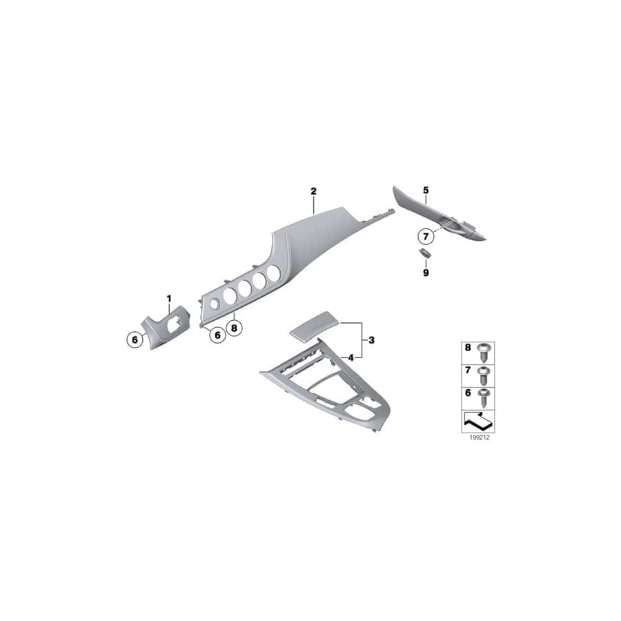 Genuine BMW 51419167022 E89 Door Handle, Ash Woodgrain, Right (Inc. Z4 18i, Z4 23i & Z4 30i) | ML Performance UK Car Parts