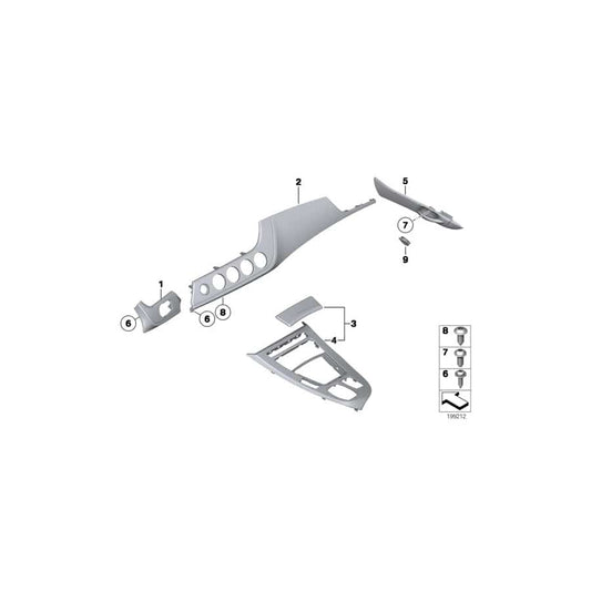 Genuine BMW 51419167022 E89 Door Handle, Ash Woodgrain, Right (Inc. Z4 18i, Z4 23i & Z4 30i) | ML Performance UK Car Parts