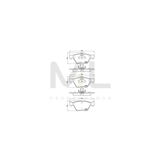 Brembo P 50 075 Brake Pad Set Prepared For Wear Indicator | ML Performance Car Parts