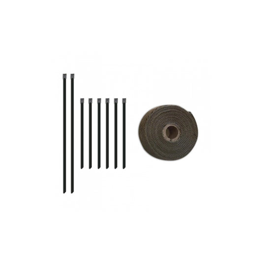 Mishimoto MMTW-235 2 inch x 35 feet Heat Wrap with Stainless Locking Tie Set