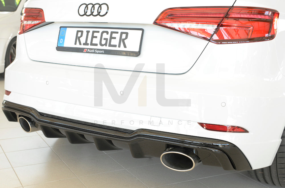 Rieger 00088183 Audi 8V Rear Diffuser (A3 & S3) 9 | ML Performance UK Car Parts