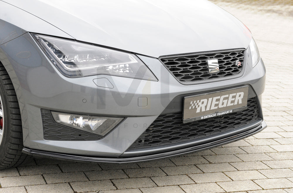 Rieger 00088105 SEAT 5F Front Splitter (Leon FR & Leon Cupra) 8 | ML Performance UK Car Parts