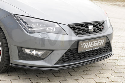 Rieger 00088105 SEAT 5F Front Splitter (Leon FR & Leon Cupra) 8 | ML Performance UK Car Parts