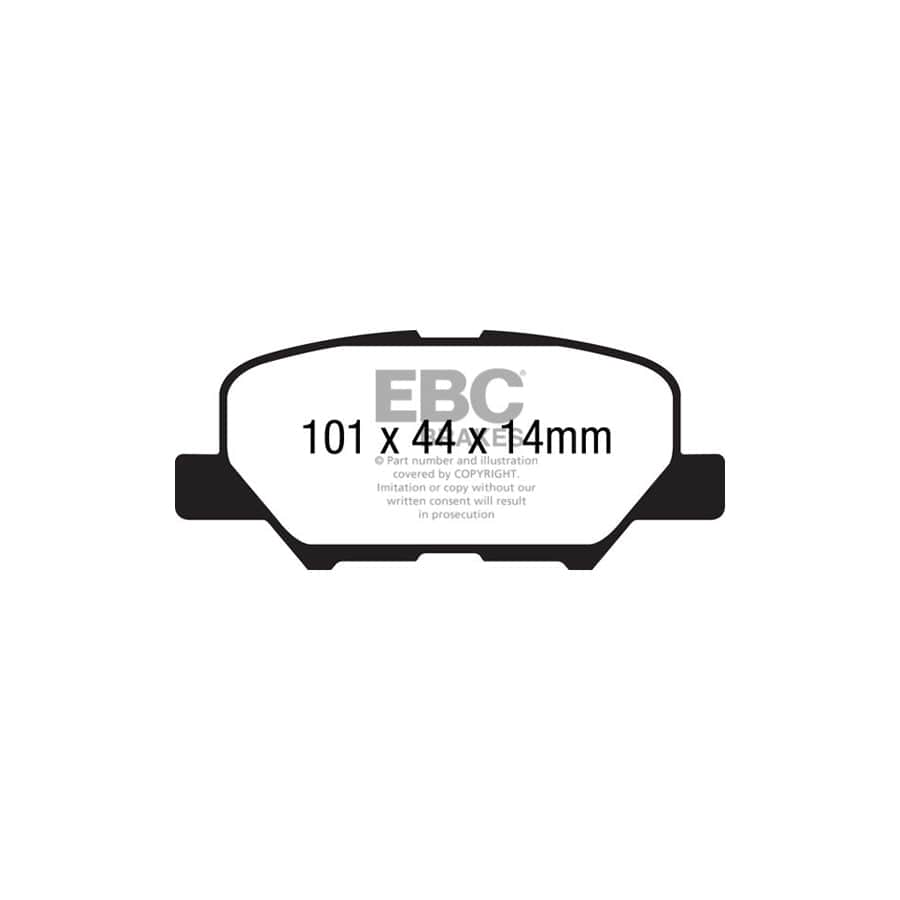 EBC PDKR1046 Citroen Mitsubishi Peugeot Ultimax Rear Brake Pad & Plain Disc Kit - Akebono Caliper 2 | ML Performance UK Car Parts