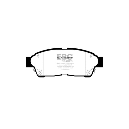 EBC DP4964R Holden Toyota Yellowstuff Front Brake Pads - Akebono Caliper 2 | ML Performance UK Car Parts