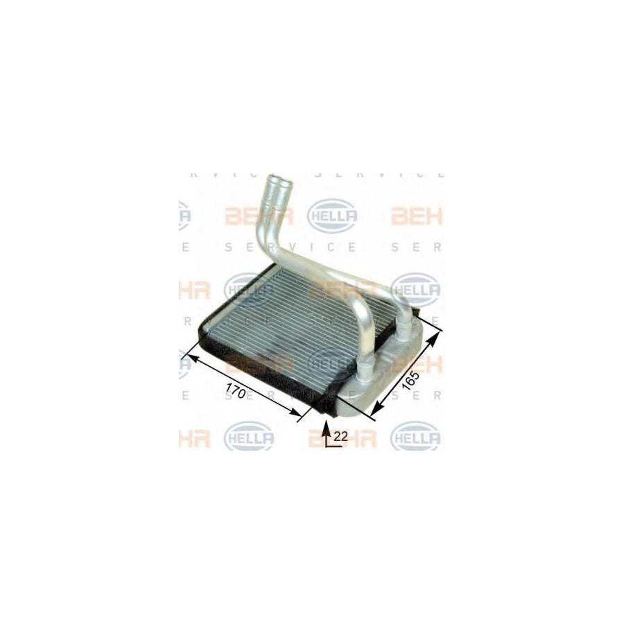 Hella 8FH 351 315-311 Heater Matrix