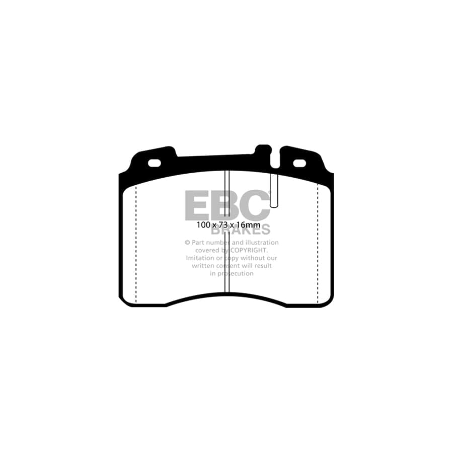 EBC PDKF1261 Mercedes-Benz W124 Ultimax Front Brake Pad & Plain Disc Kit - ATE Caliper 2 | ML Performance UK Car Parts