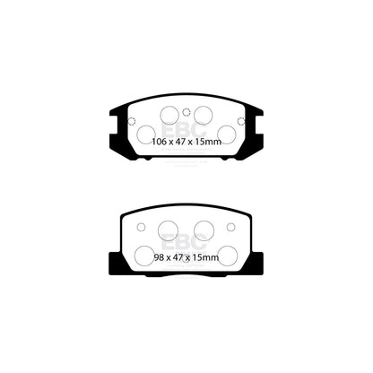 EBC PLK1782 Toyota MR2 Mk2 Yellowstuff Pads and Brake Line Performance Pack 3 | ML Performance UK Car Parts