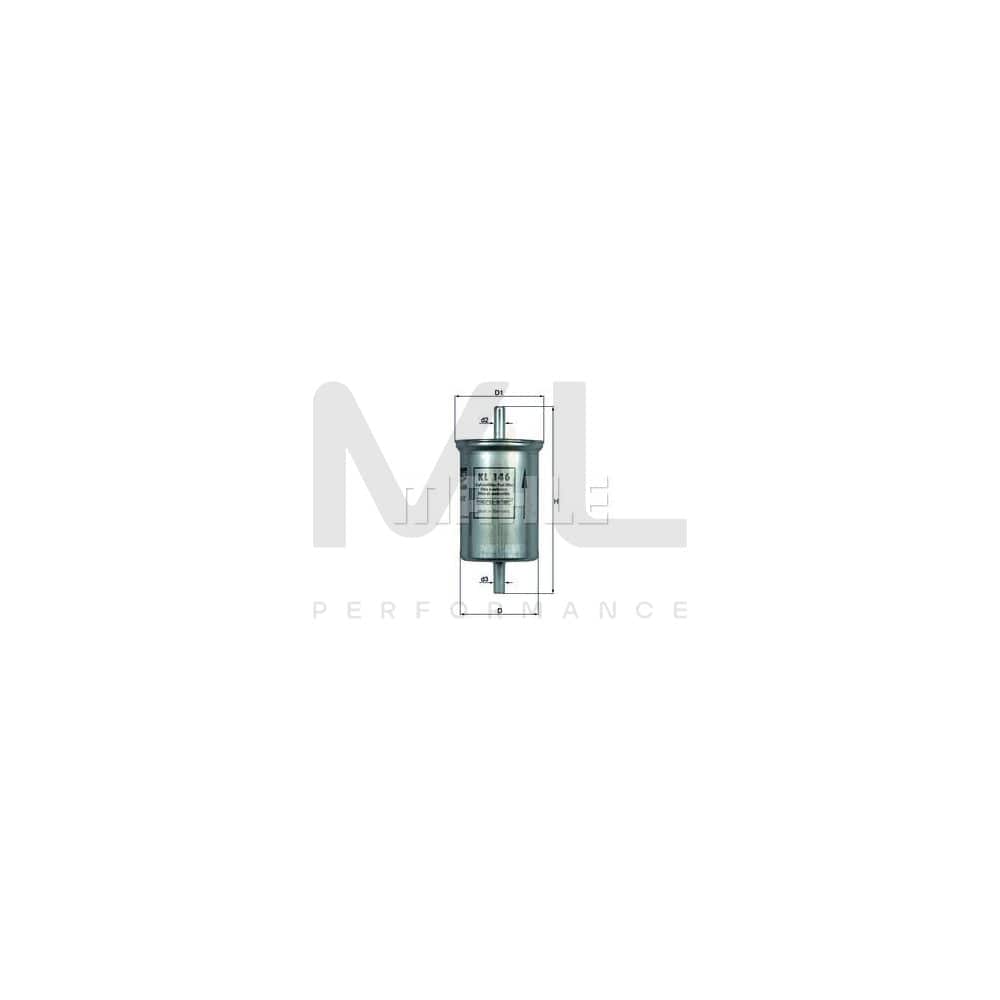 MAHLE ORIGINAL KL 144 Fuel filter In-Line Filter | ML Performance Car Parts