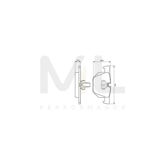 Bosch 0986424653 Brake Pad Set For Bmw 7 (E65, E66, E67) Front Axle, Rear Axle, With Mounting Manual BP369 | ML Performance Car Parts