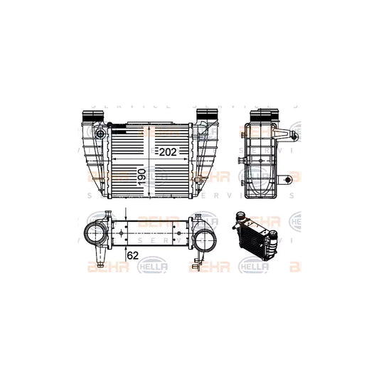Hella 8ML 376 988-044 Intercooler