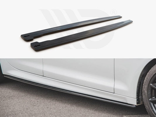 Maxton Design JA-XJ-4-SD1T Side Skirt Splitters Jaguar Xj X351 Facelift | ML Performance UK Car Parts