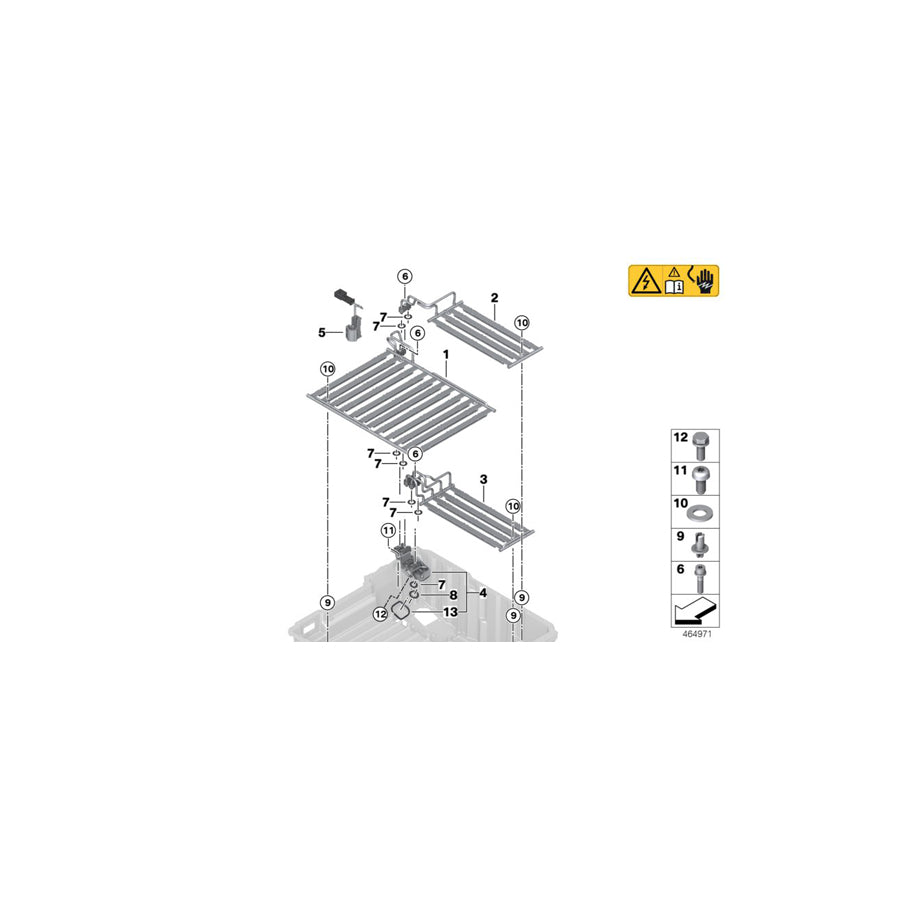 Genuine BMW 61278632540 F30 Radiator High-Voltage Batt.Top Front (Inc. 330e) | ML Performance UK