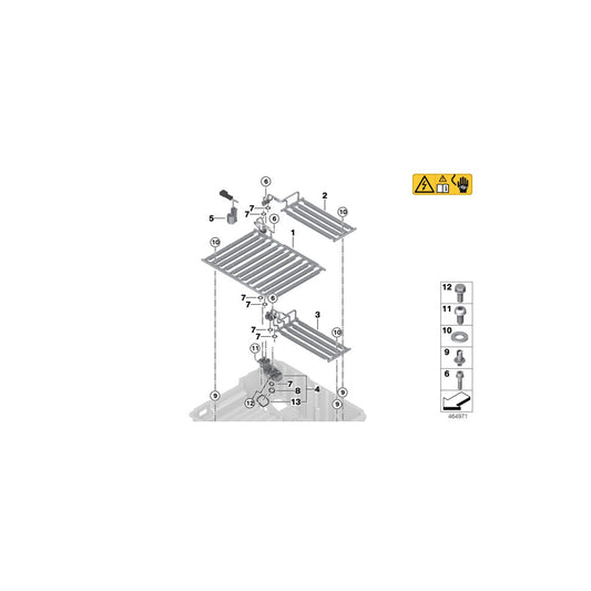 Genuine BMW 61278632540 F30 Radiator High-Voltage Batt.Top Front (Inc. 330e) | ML Performance UK