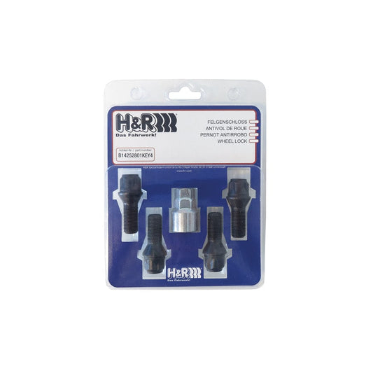 H&R B1253001KEY4 Wheel-Lock set M12 taper head 60° | ML Performance UK Car Parts