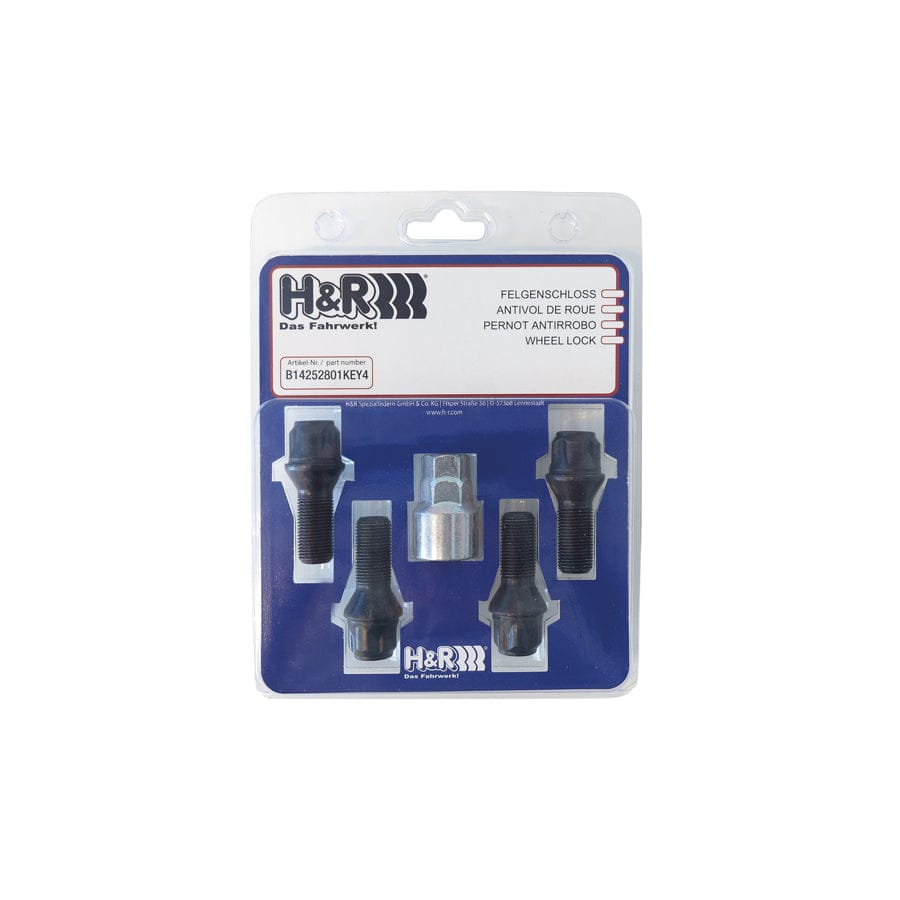H&R B1252801KEY4 Wheel-Lock set M12 taper head 60° | ML Performance UK Car Parts