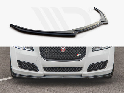 Maxton Design JA-XJ-4F2-FD1T Front Splitter Jaguar Xj X351 Facelift | ML Performance UK Car Parts