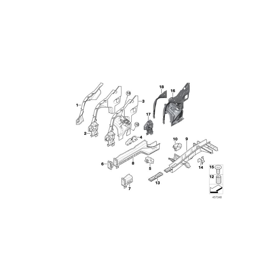 Genuine BMW 07147046334 E71 E70 E72 Threaded Plug M6X12MM (Inc. X5 50iX, X5 3.0si & X5 3.0d) | ML Performance UK Car Parts